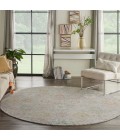 Nourison Twilight Round Area Rug TWI13 Grey/Multi 8' Round
