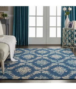 Nourison Tranquil(Traql) - Tra09 Navy Light Blue Area Rug 5 ft. 3 X 7 ft. 3 Rectangle