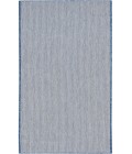 Nourison Courtyard Ivory Blue COU01 2 ft. 2 in. X 8 ft. Rectangle Rug