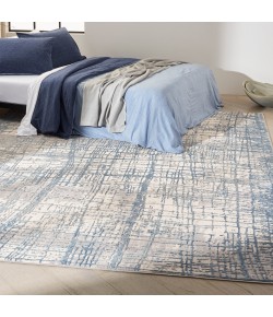 Calvin Klein Ck950 Rush - Ck950 Ivory Blue Area Rug 9 ft. X 12 ft. Rectangle