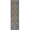 Nourison Allur - Alr03 Navy Multicolor Area Rug 2 ft. 3 X 7 ft. 6 Rectangle