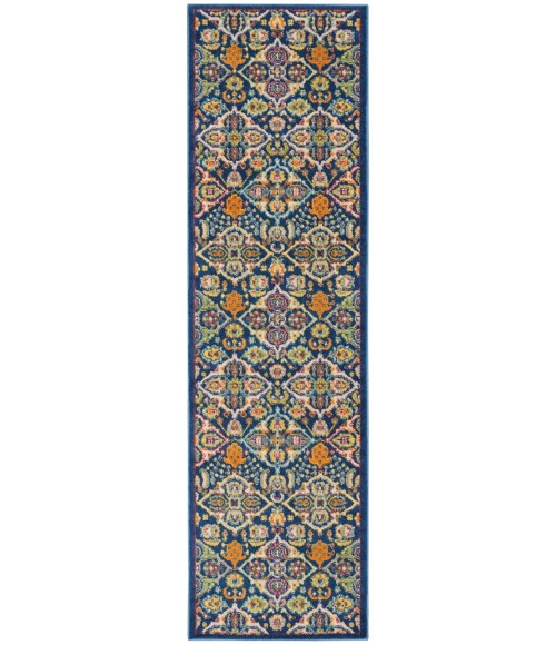 Nourison Allur Area Rug ALR03-Navy Multicolor
