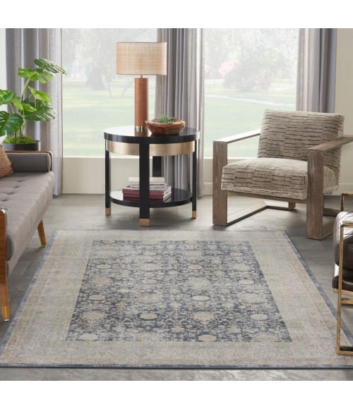 kathy ireland Home Malta Area Rug MAI07-Navy