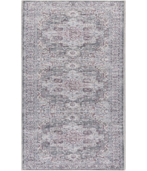 Nicole Curtis Machine Washable Series 1 Ivory Grey SR101 2 ft. X 6 ft. Rectangle Rug