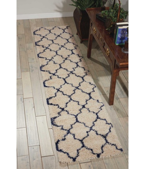 Nourison Amore Runner Area Rug AMOR2-Ivory/Blue
