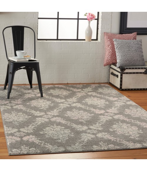 Nourison Tranquil Area Rug TRA09-Grey/Pink