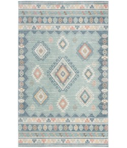 Nourison Washable Decor Light Blue WSD03 6 ft. 7 in. X 9 ft. Rectangle Rug