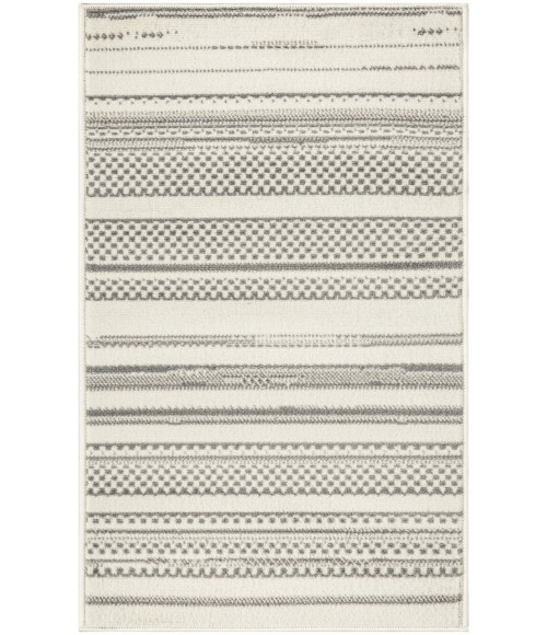 Nourison Grafix Ivory Grey GRF41 2 ft. X 4 ft. Rectangle Rug