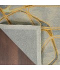 Nourison Symmetry Area Rug SMM05-Grey/Yellow