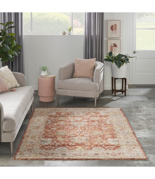 Nourison Sahar Rust SHR02 5 ft. X 8 ft. Rect. Rug