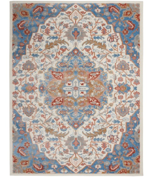 Nourison Elation Area Rug ETN09-Ivory Blue