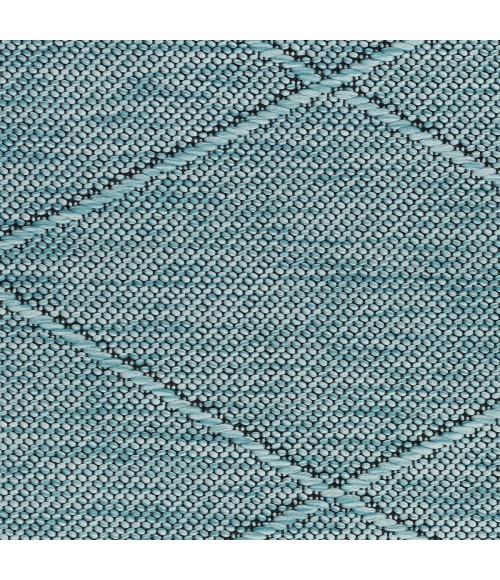 Nourison Washable Solutions Aqua WSL01 7 ft. X 10 ft. Rect. Rug