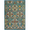 Nourison Allur - Alr03 Turquoise Ivory Area Rug 4 ft. X 6 ft. Rectangle