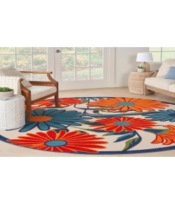 Nourison Aloha Multicolor ALH33 10 ft. Round Rug