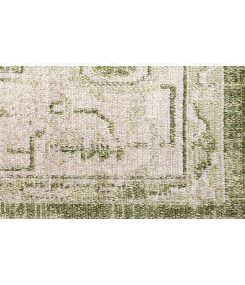 Nourison Astra Machine Washable Ivory Green ASW11 6 ft. 7 in. X 9 ft. Rectangle Rug