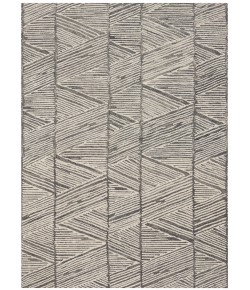 Nourison Vail Grey White VAI01 5 ft. 3 in. X 7 ft. 3 in. Rect. Rug