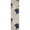 Nourison Aloha - Alh05 Ivory Navy Area Rug 2 ft. 3 X 8 ft. Rectangle