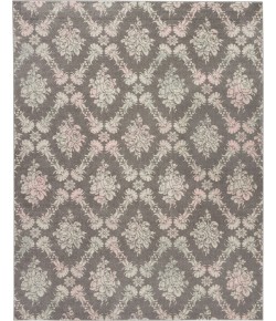 Nourison Tranquil(Traql) - Tra09 Grey Pink Area Rug 8 ft. X 10 ft. Rectangle