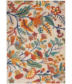 Nourison Allur - Alr09 Ivory Multicolor Area Rug 5 ft. 3 X 7 ft. 3 Rectangle