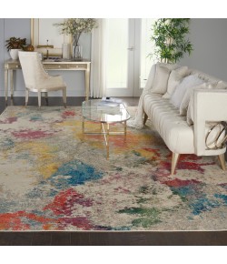 Nourison Celestial - Ces12 Ivory Multicolor Area Rug 10 ft. X 14 ft. Rectangle