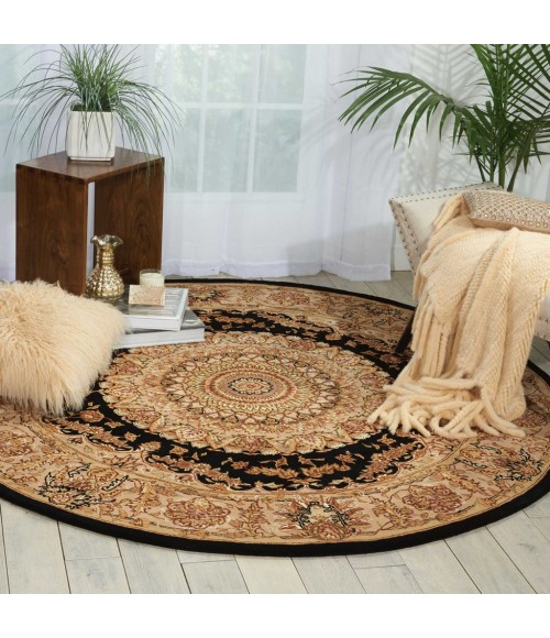Nourison 2000 Area Rug Nourison 2000 Round Area Rug 2233-Black