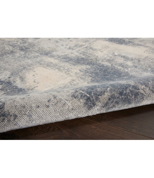 Nourison Rustic Textures Area Rug RUS02-Blue/Ivory