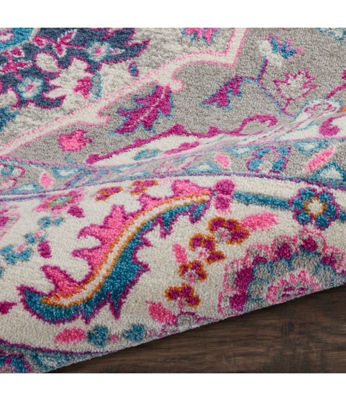 Nourison Passion Area Rug PSN20-Light Grey/Pink