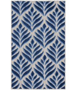 Nourison Aloha Blue ALH35 2 ft. 8 in. X 4 ft. Rectangle Rug