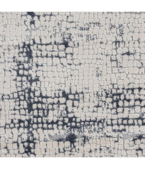 Nourison Rustic Textures Runner Area Rug RUS06-Ivory/Blue