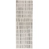 Nourison Cozy Modern Ivory Black CMD03 2 ft. 2 in. X 6 ft. Rect. Rug
