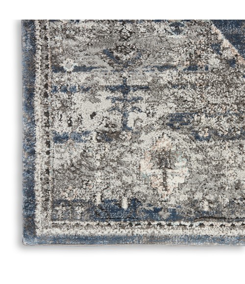 Kathy Ireland American Manor Area Rug AMR02 Blue 2'2" x 7'6"