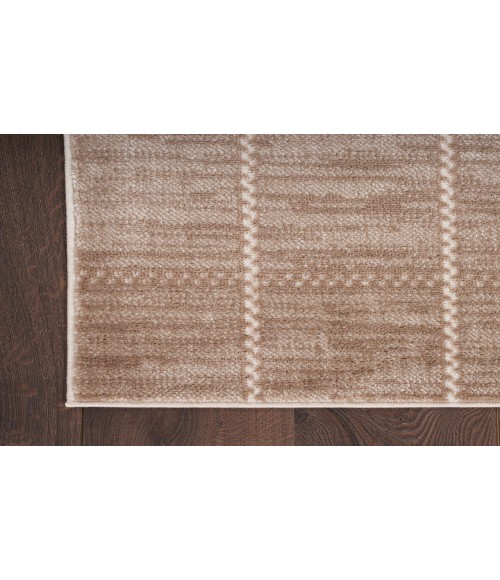 Nourison Serenity Home Mocha Ivory SRH05 2 ft. 2 in. X 7 ft. 6 in. Rectangle Rug