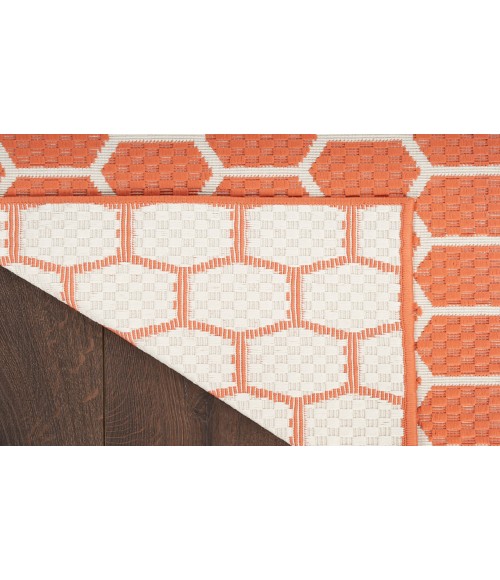 Nourison Reversible Indoor Outdoor Coral RVB01 8 ft. X 10 ft. Rectangle Rug