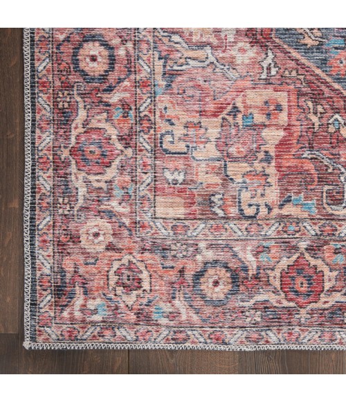 Nicole Curtis Machine Washable Series 1 Area Rug SR101 Multicolor 7' Runner