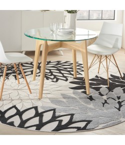 Nourison Aloha - Alh05 Black White Area Rug 7 ft. 10 X Round