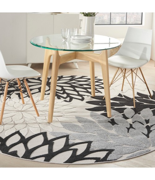 Nourison Aloha Area Rug ALH05-Black White