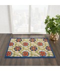 Nourison Aloha Area Rug ALH19-Blue/Multicolor
