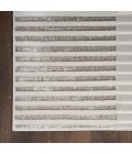 Inspire Me! Home Décor Brushstrokes Area Rug BSK04 Silver Grey