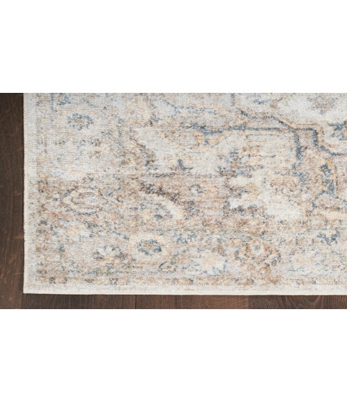 Nourison Astra Machine Washable Silver Grey ASW12 2 ft. X 6 ft. Rectangle Rug