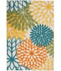 Nourison Aloha Area Rug ALH05 Turquoise Multicolor
