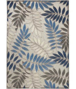 Nourison Aloha - Alh18 Grey Blue Area Rug 3 ft. 6 X 5 ft. 6 Rectangle