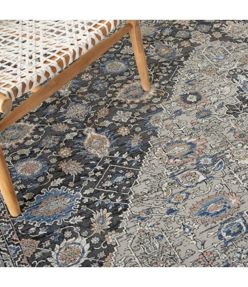Nourison STARRY NIGHTS Area Rug Nourison Starry Nights Area Rug STN11-Grey/Blue