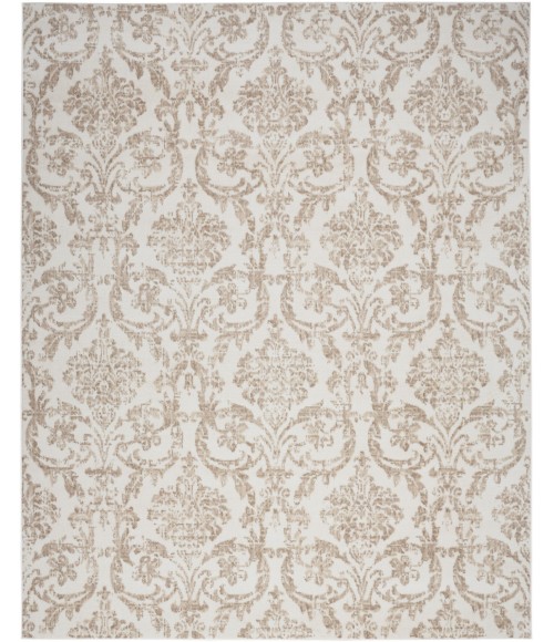 Nourison Jubilant Ivory Beige JUB09 10 ft. X 14 ft. Rect. Rug