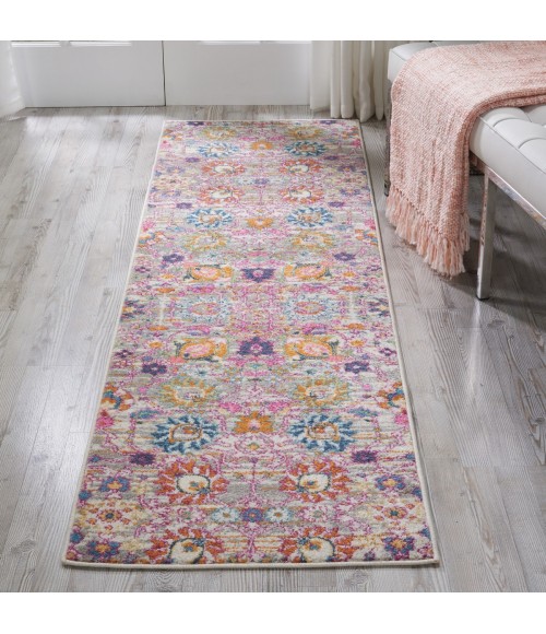 Nourison Passion Area Rug PSN01 Silver 2'2" x 10'