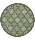 Nourison Home Easy Care Green NES01 4 ft. Round Rug