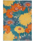 Nourison Allur Area Rug ALR06-Turquoise Multicolor