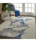 Nourison Twilight Area Rug TWI27 Ivory/Blue 5'6" x 8'