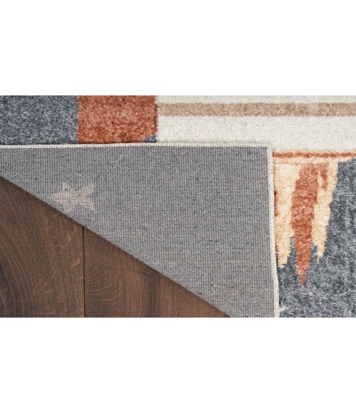 Nourison Astra Machine Washable Sky Blue ASW06 2 ft. X 6 ft. Rectangle Rug