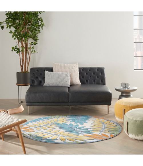 Nourison Aloha Area Rug ALH18 Ivory/Multi