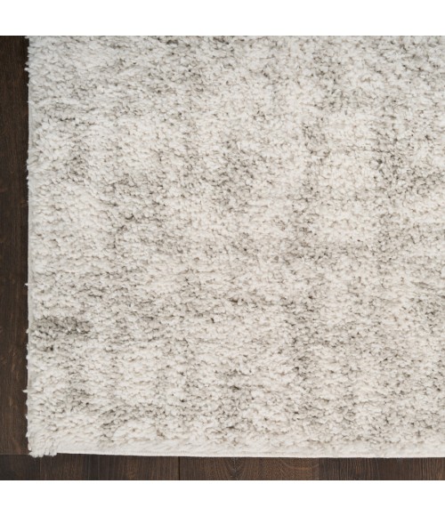 Nourison Home Modern Shag Ivory Grey MMD06 5 ft. 3 in. X 7 ft. Rectangle Rug